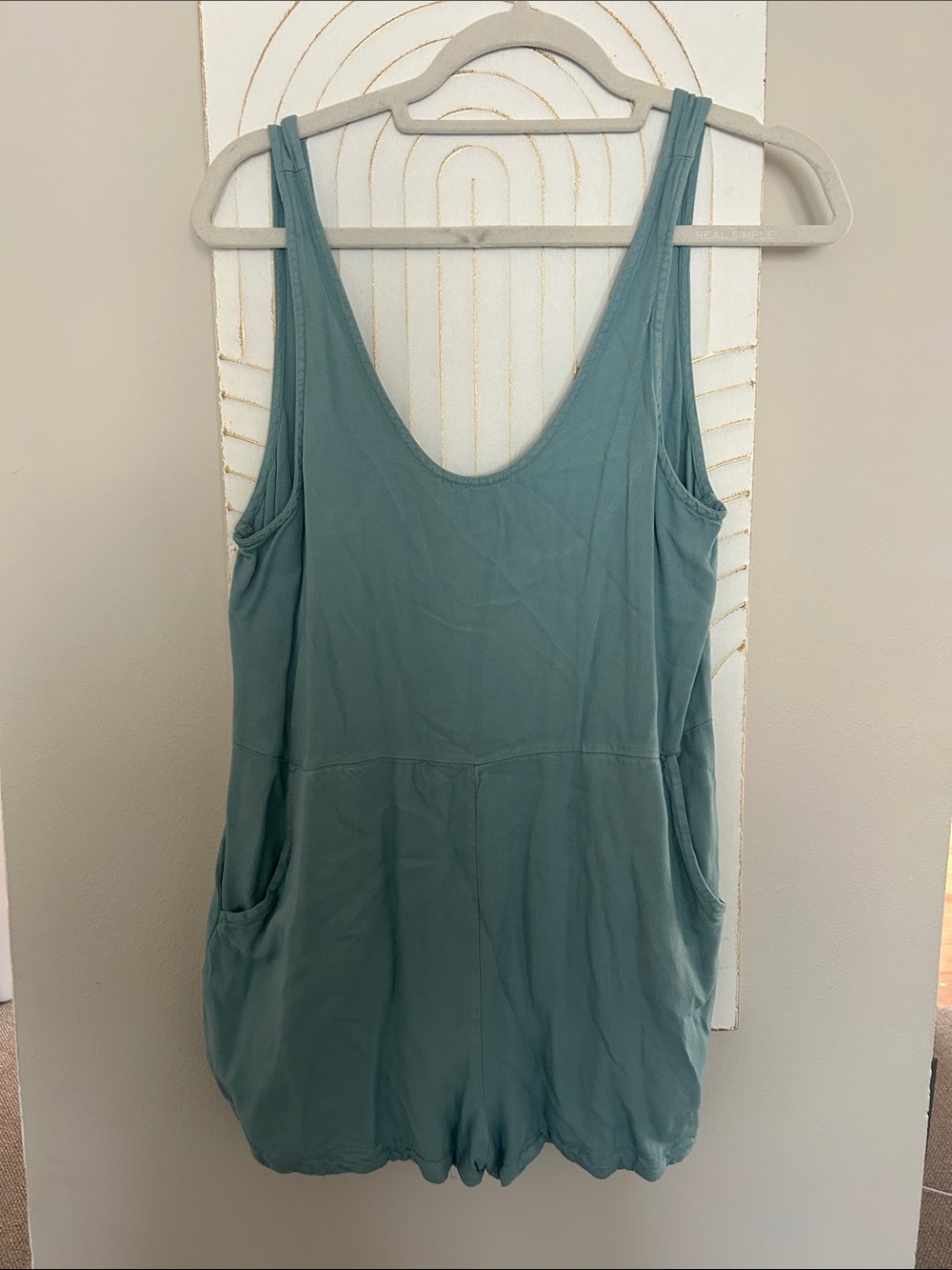 RVCA Women's Scoop Tank in Seafoam Green